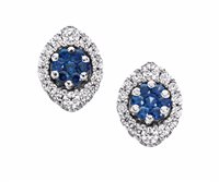 Orecchini Comete Donna in Oro bianco Zaffiro 0.20 Ct ORB611 - ORB611